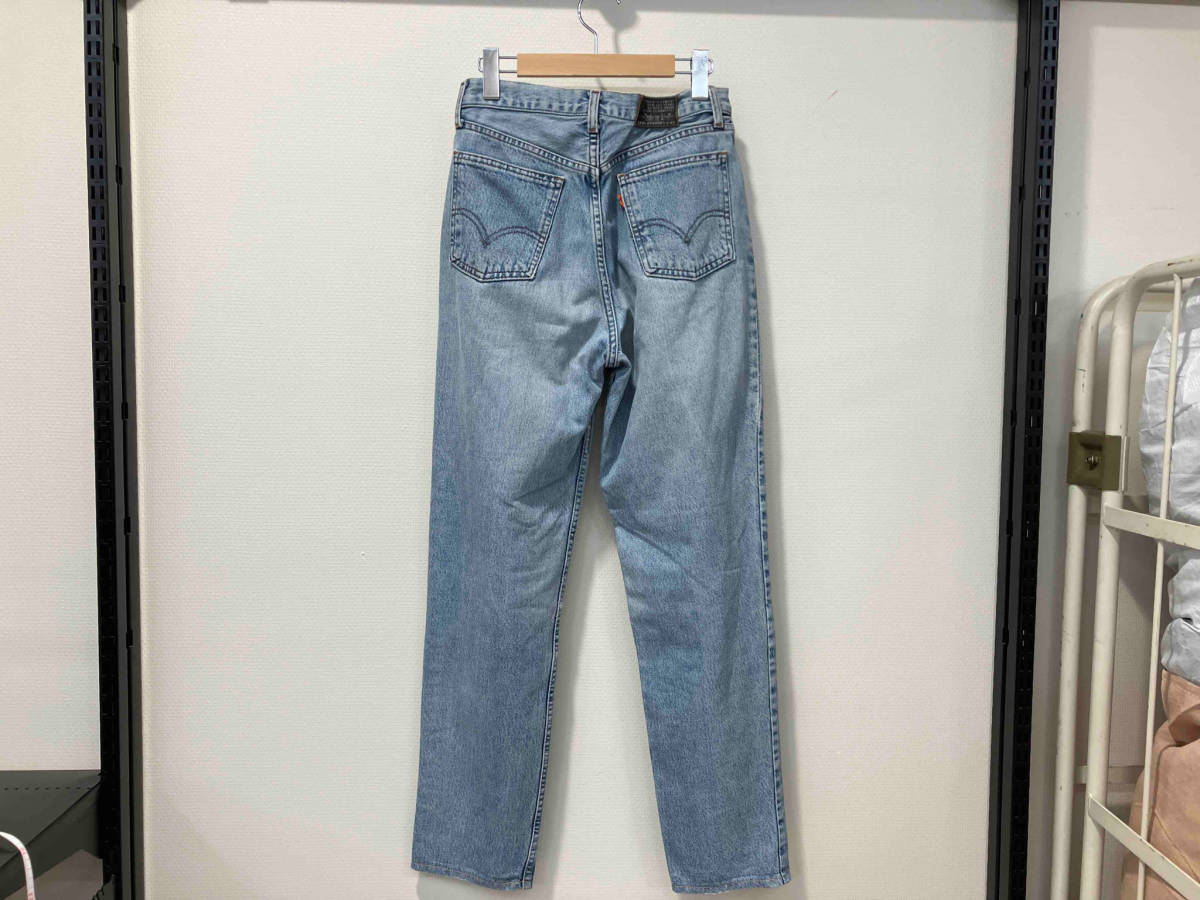 Levi's リーバイス 90s スペイン製 881-0210 ジーンズ デニムパンツ W31 L32 インディゴ オレンジタブ 革パッチ テーパード 90年代_画像2