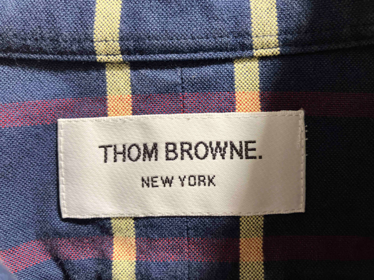 THOM BROWNE Check shirt チェックシャツ サイズ2 トムブラウン 店舗受取可_画像3