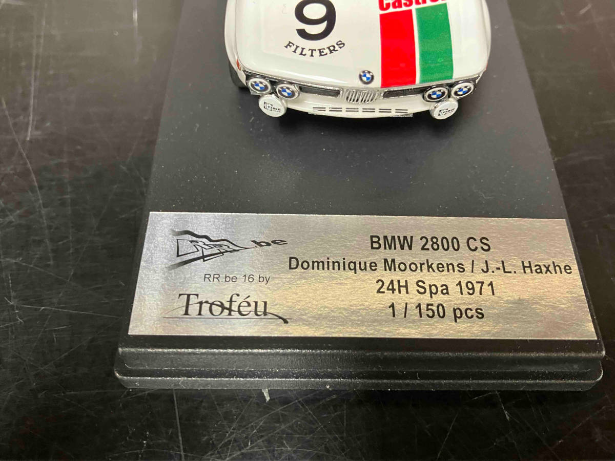 1/43 Trofeu BMW 2800 CSspa* franc koru car n#9 1971 150 piece limitation Castrol Castrol 24h Spa Trofeu