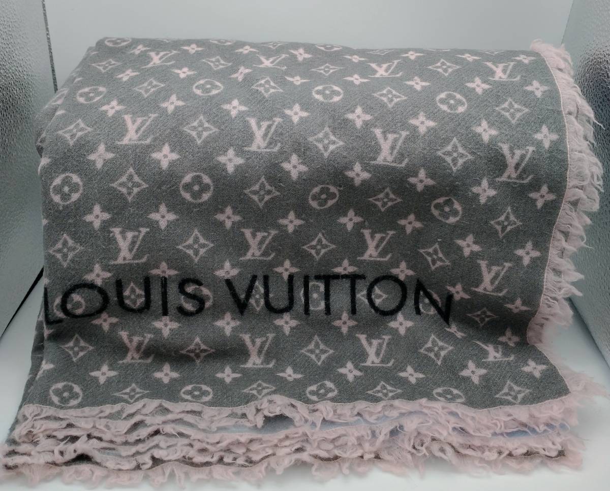 LOUIS VUITTON ルイヴィトン モノグラム ストール エトールテリング M73667_画像1