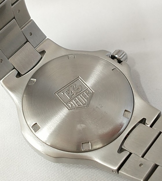 【1円スタート】タグ・ホイヤー TAG HEUER WL1112 PQ2001 キリウム プロフェッショナル 青文字盤 デイト 3針 クォーツ メンズ 腕時計の画像9