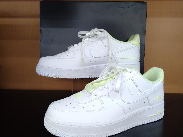 NIKE スニーカー NIKE AIR FORCE 1 LOW DOUBLE AIR LOW WHITE BARELY VOLT ダブルエアー 箱付き 黒タグ付 美品 CJ1379-101 27.5cm