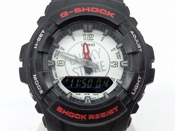 CASIO　カシオ　G-SHOCK　ジーショック　G-100　LUCKY STRIKE　ラッキーストライク　コラボモデル　電池式　クォーツ　メンズ腕時計