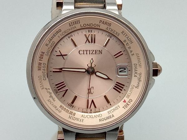 人気急上昇】 H240-T018238 電波ソーラー腕時計 xC CITIZEN ベルト約