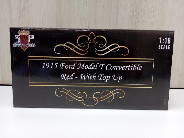 【箱付き】 MOTORCITY 1915 Ford Model T Convertible Red-With Top UP_画像1