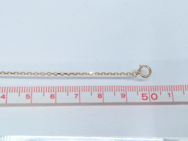 K18 あずきチェーン ネックレス 約50cm 3.6g_画像5