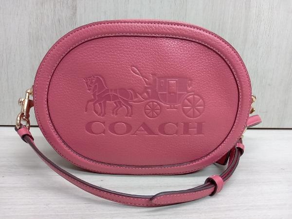 COACH ショルダーバッグ C4056 ピンク 馬車 保存袋付