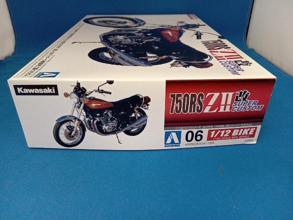 未使用品 プラモデル アオシマ Kawasaki 750RS Z スーパーカスタム 1/12 バイク No.006_画像2