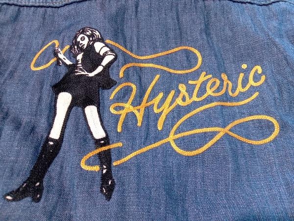 HYSTERIC GLAMOUR ヒステリックグラマー WHIPLASH刺繍 パイルデニムジャケット 02231AB09 ライトインディゴブルー M 店舗受取可_画像9