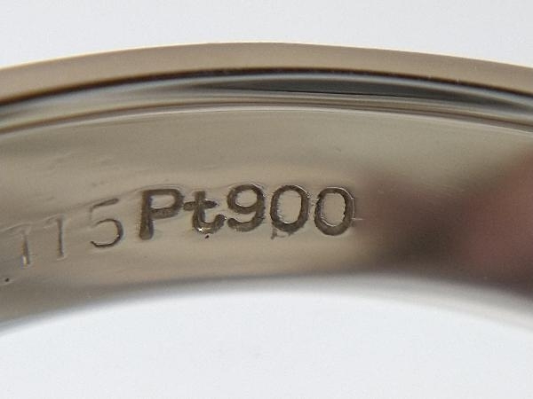 Pt900 プラチナ D0.115ct 総重量約10.6g サイズ約15号 リング 指輪_画像6