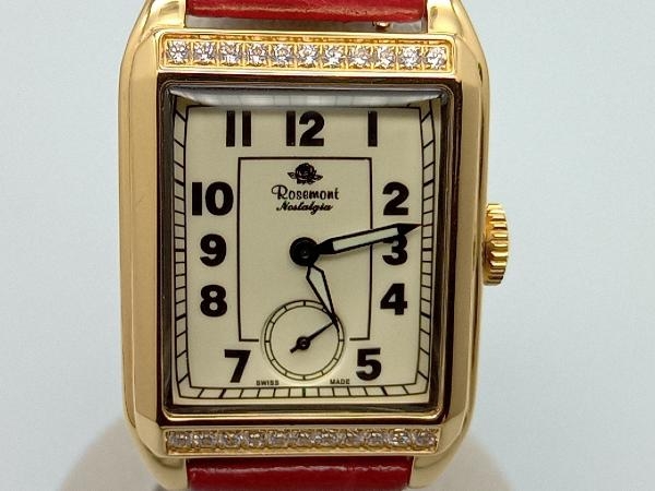 ROSEMONT 腕時計 ノスタルジア N-002 赤ベルト 箱付