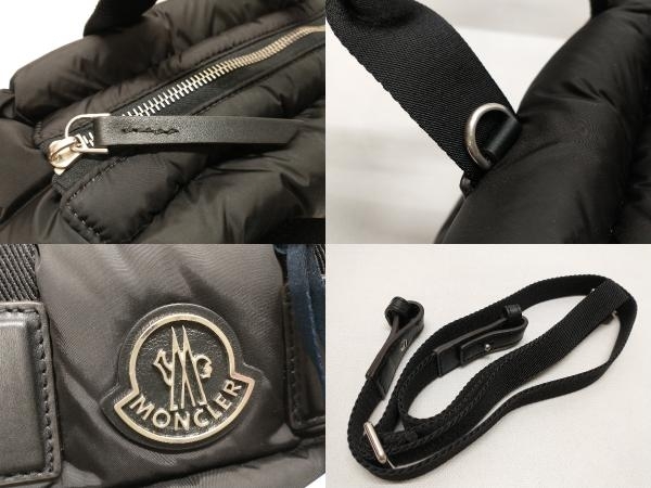 MONCLER モンクレール MINI CARADOC 1209B5L00010 M2170 トートバッグ ショルダーバッグ 2WAY レディース ブラック タグあり_画像8