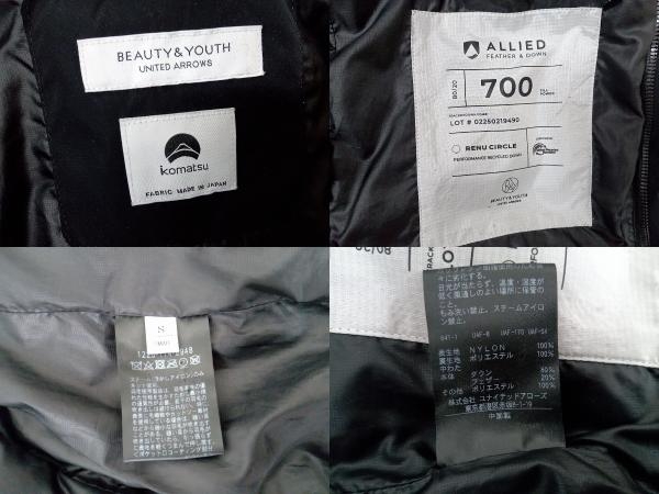 BEAUTY＆YOUTH UNITED ARROWS ダウンジャケット ブラック メンズ S Komatsu ビューティー＆ユース 店舗受取可_画像6