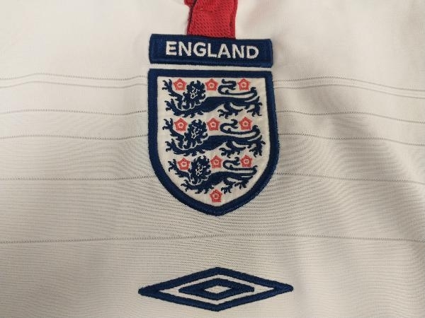 ENGLAND イングランド代表 ユニフォーム 2003 2005 サッカー ナショナルチーム サイズM ホワイト 店舗受取可_画像7