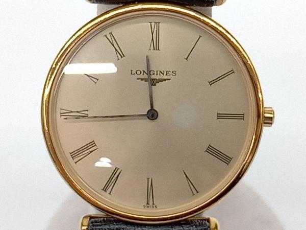 LONGINES　ロンジン　グランドクラシック　L4.635.2　電池式　クォーツ　ゴールド　メンズ腕時計 店舗受取可