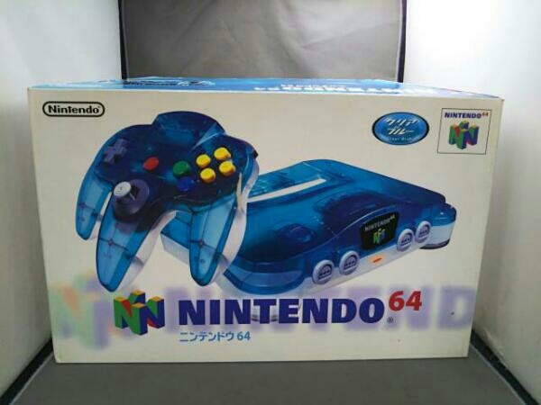 NINTENDO64 ニンテンドー64 クリアブルー 本体 動作確認済