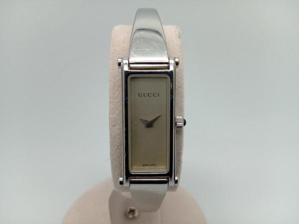GUCCI 腕時計 1500L 白文字盤 スクエア 2針 腕周り約16cm グッチ