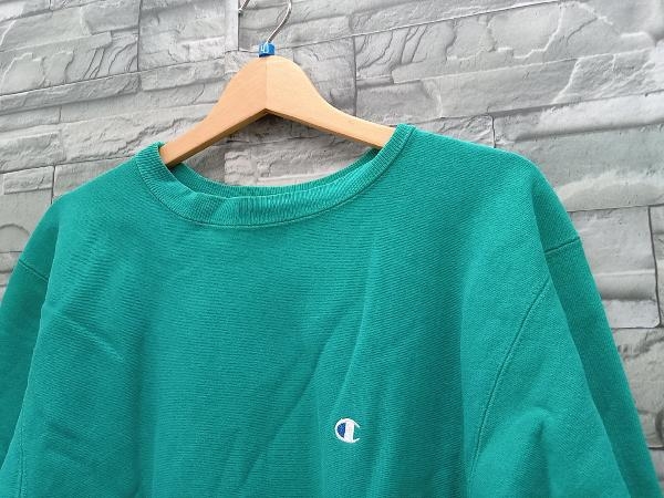 champion グリーン Champion(チャンピオン)／REVERSE WEAVE／(緑)／90s／スウェット／Lサイズ_画像3