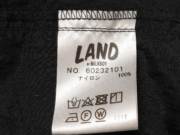 LAND BY MILKBOY NYLON SHIRRING JACKET ランド バイ ミルクボーイ ジャケット ブルゾン ブラック系_画像8