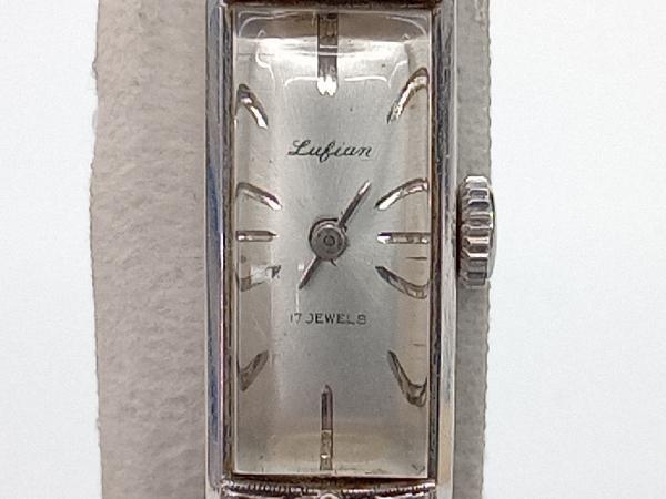 【冬バーゲン★特別送料無料!】 9180円 ジャンク Lubian ルビアン K14WG刻印 総重量21.6g 手巻 アナログ(手巻き)