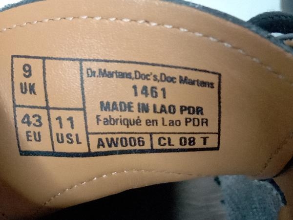 Dr.Marten Dr. Martens 1461 dress shoes black declared size UK9 store receipt possible 