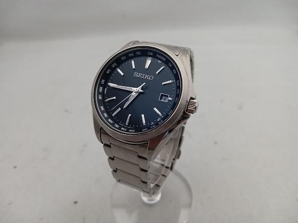 SEIKO 7B75-0AA0 腕時計 セイコーコレクション シルバー 黒文字盤 本体のみ ソーラー
