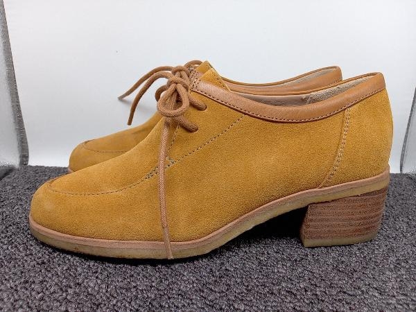 Clarks クラークス ハイヒールシューズ スウェード サイズ23.5cm オーカー 黄土色_画像3