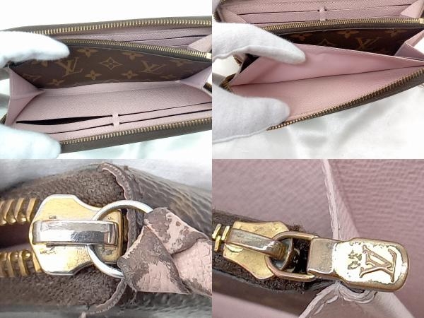 【LOUIS VUITTON】ルイ・ヴィトン モノグラム CA1178 M61298 ポルトフォイユクレマンス ブランド 財布 レディース 中古_画像4