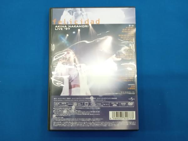 DVD 中森明菜 live'97 felicidad_画像2