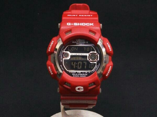 CASIO カシオ G-SHOCK ジーショック GULFMAN ガルフマン GW-9110RD-4JF 時計 腕時計 デジタル ベルト劣化 電波ソーラーの画像1