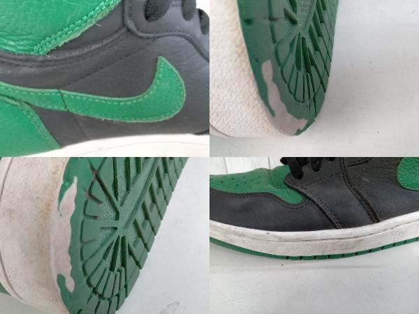 NIKE ナイキ AIR JORDN 1 RETRO HIGH OG エアジョーダン 1 レトロハイOG 555088-030 スニーカー ブラック x グリーン 約28cm 店舗受取可の画像7