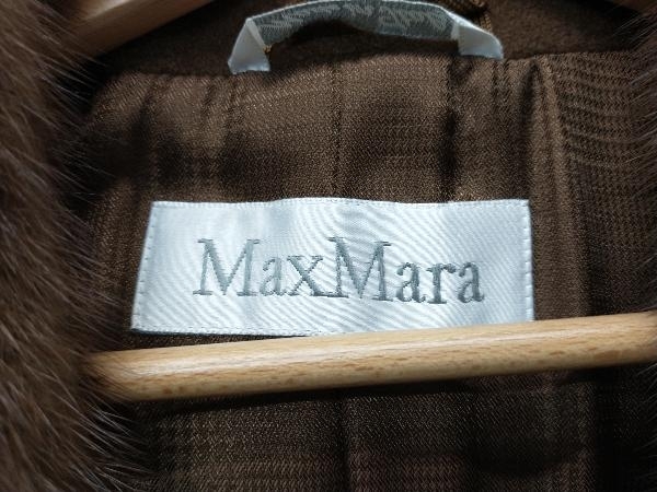 MAX MARA マックスマーラ ファーコート サイズ40 ブラウン レディース キャリアエレガンス 冬_画像3