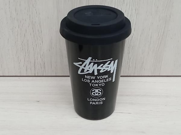 【未使用品】Stussy ステューシー DOUBLE WALL CERAMIC TUMBLER タンブラー ノベルティ ブラック_画像2