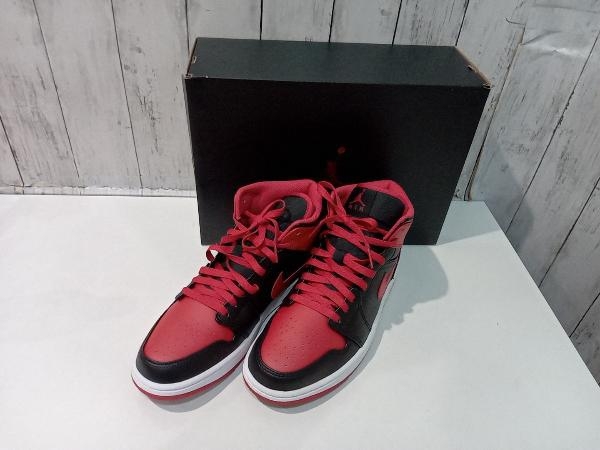 NIKE ナイキ AIR JORDAN 1 MID エアジョーダンDQ8426-060 スニーカー バッシュ ブラック x レッド 27.5cm 店舗受取可_画像1