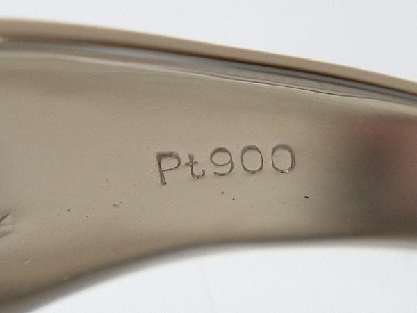 Pt900 プラチナ デザインリング 総重量約9.1g サイズ約20号 指輪_画像6