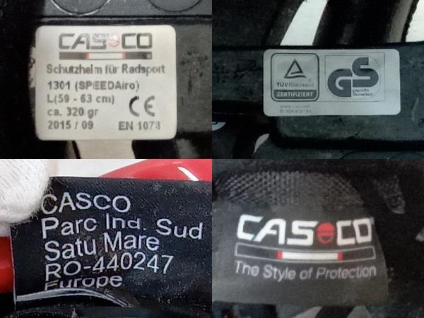 【ケース付き】自転車ヘルメット CASCO カスコ ロードヘルメット スピードエアロ RS バイザーつき サイズL_画像7