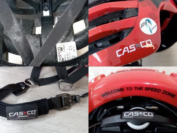 【ケース付き】自転車ヘルメット CASCO カスコ ロードヘルメット スピードエアロ RS バイザーつき サイズL_画像8