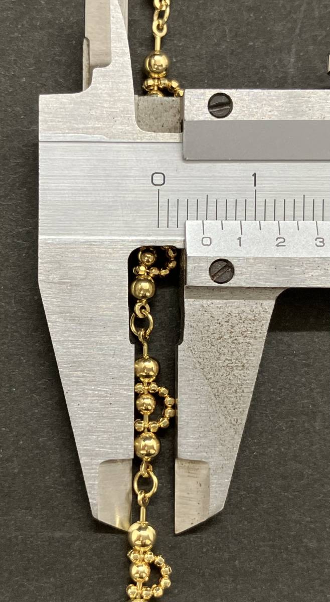K18 デザインネックレス 42㎝ 11.9g 18金 ネックレスの画像7