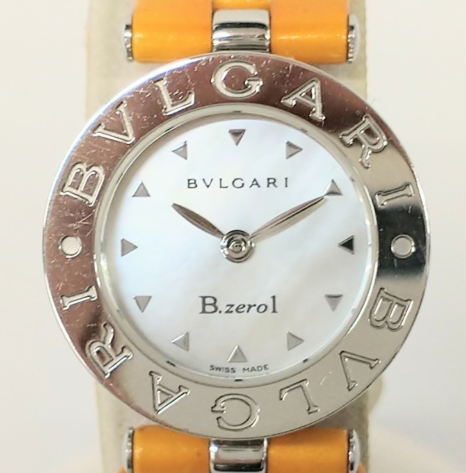 ブルガリ ビー・ゼロワン B-ZERO1 BVLGARI BZ22S D883234 クォーツ OH済 レディース時計 腕時計 白文字盤 2針