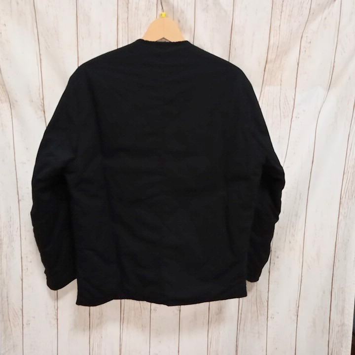 orslow COTTON SHELL JACKET オアスロウ ブラック Sサイズ コットン シェル 中綿 ノーカラーブルゾン 日本製 メンズ アメカジ_画像2