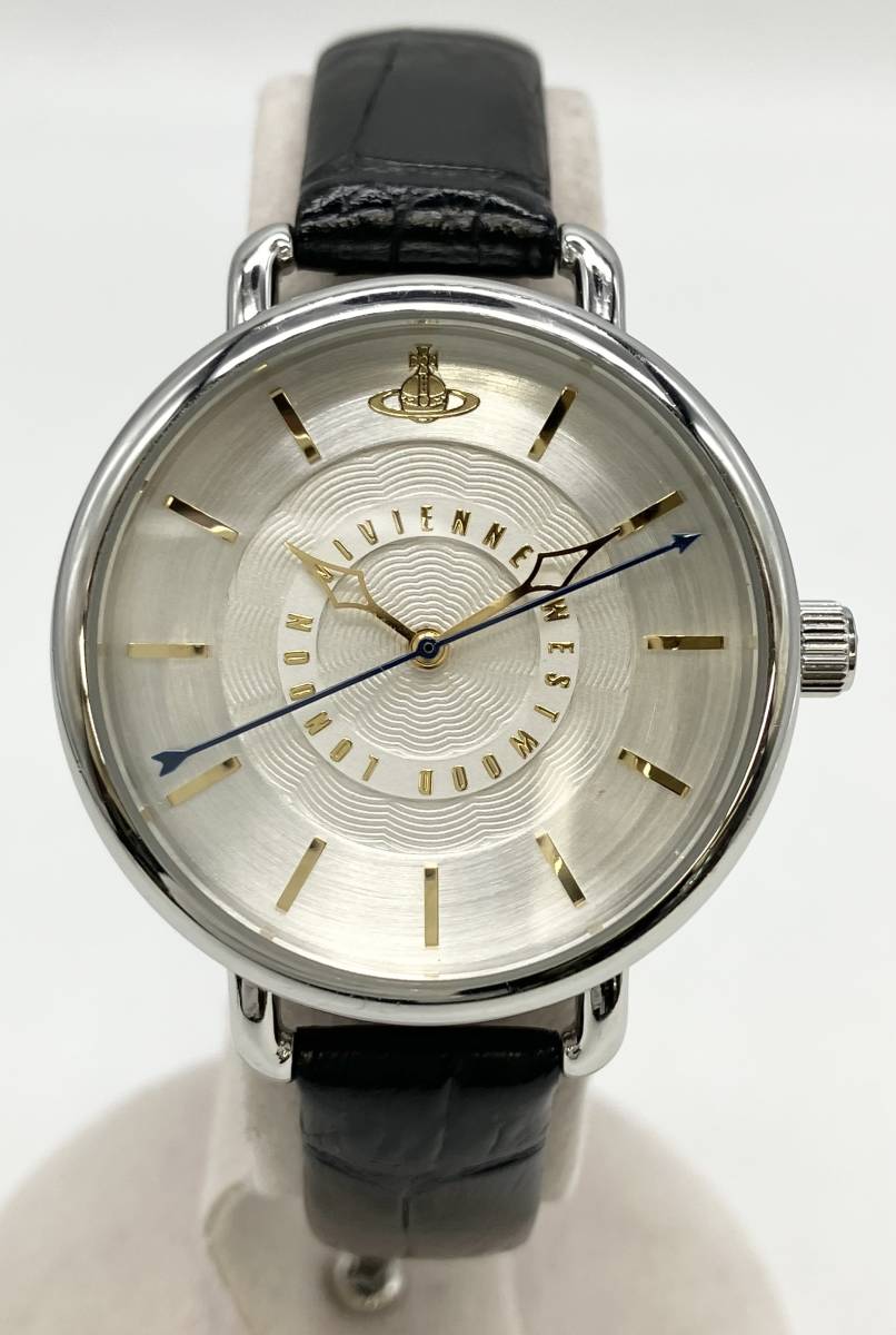 Vivienne Westwood ヴィヴィアンウエストウッド VV076SLBK アナログ クオーツ 革ベルト 腕時計_画像1