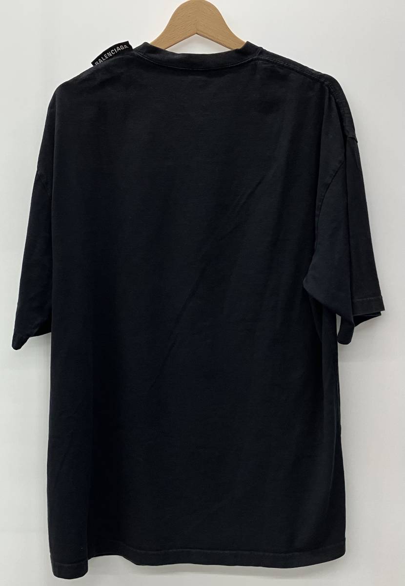 BALENCIAGA バレンシアガ Tシャツ 黒 ブラック コットン100% サイズM_画像2