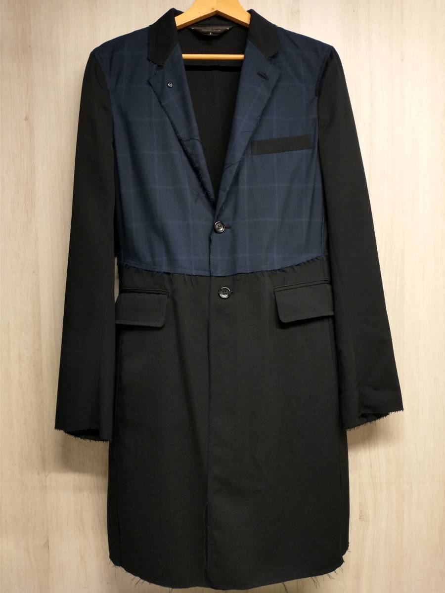 COMME des GARCONS HOMME PLUS PS-J062 メンズコート ジャケット S ブラック ネイビー ウール コムデギャルソンオムプリュス 店舗受取可
