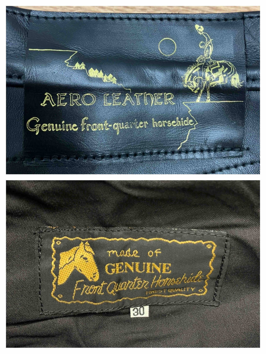 ★【AERO LEATHER】エアロレザー レザーパンツ_画像10