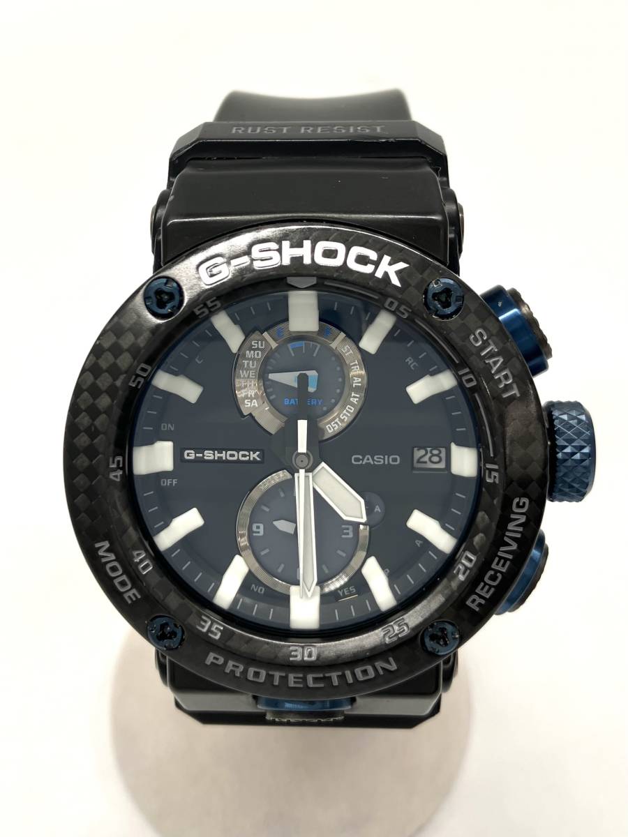 CASIO／G‐SHOCK GWR-B1000-1A1JF電波ソーラー 腕時計 カシオ ジーショック グラビティマスター アナログ ブラック ブルー メンズ_画像2