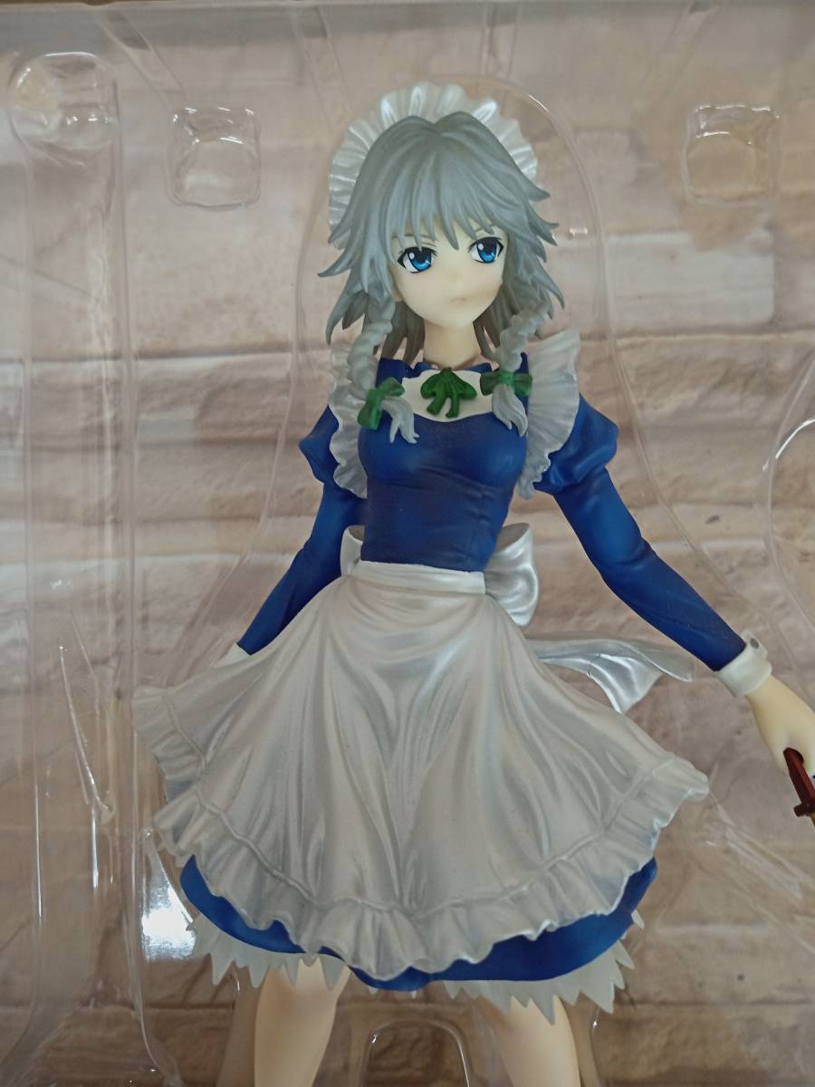 現状品 東方プロジェクト 完全で瀟洒な従者 十六夜咲夜 〜妖々夢ver.〜 1/8 完成品フィギュア_画像4