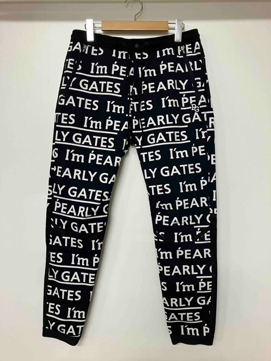 超美品 PEARLY GATES フラワーパターンパンツSIZE 1 PEARLY GATES パーリーゲイツ パンツ サイズ 1 カラー ネイビー