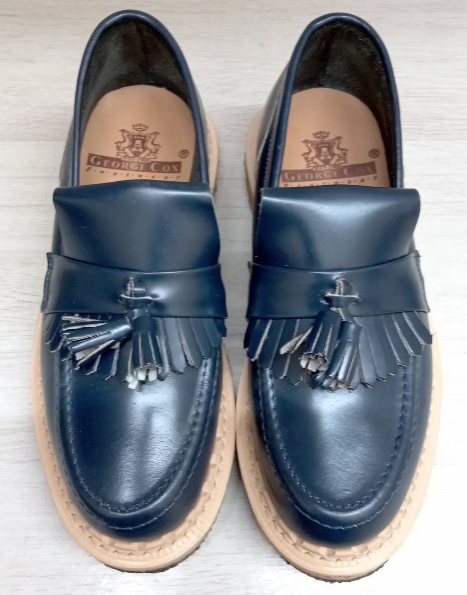 GEORGE COX×steven alan/ George Cox × Stephen Alain / pumps / Raver Loafer / tassel /15150 navy series / size 4