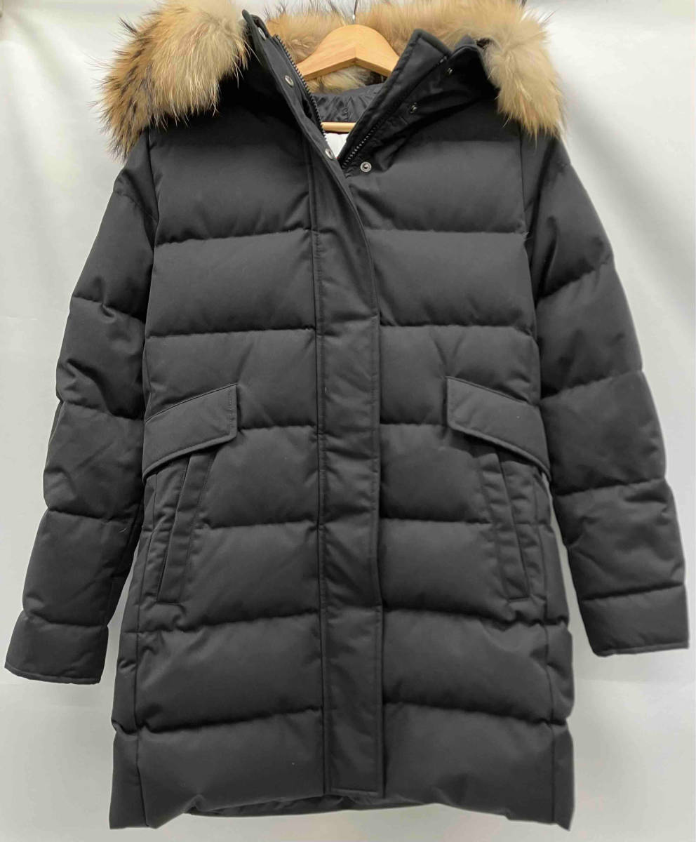 PYRENEX ピレネックス　GRENOBLE FUR グルノーブル ファー　ダウンコート　ブラック　サイズ38 Mサイズ相当　タグ付き_画像1