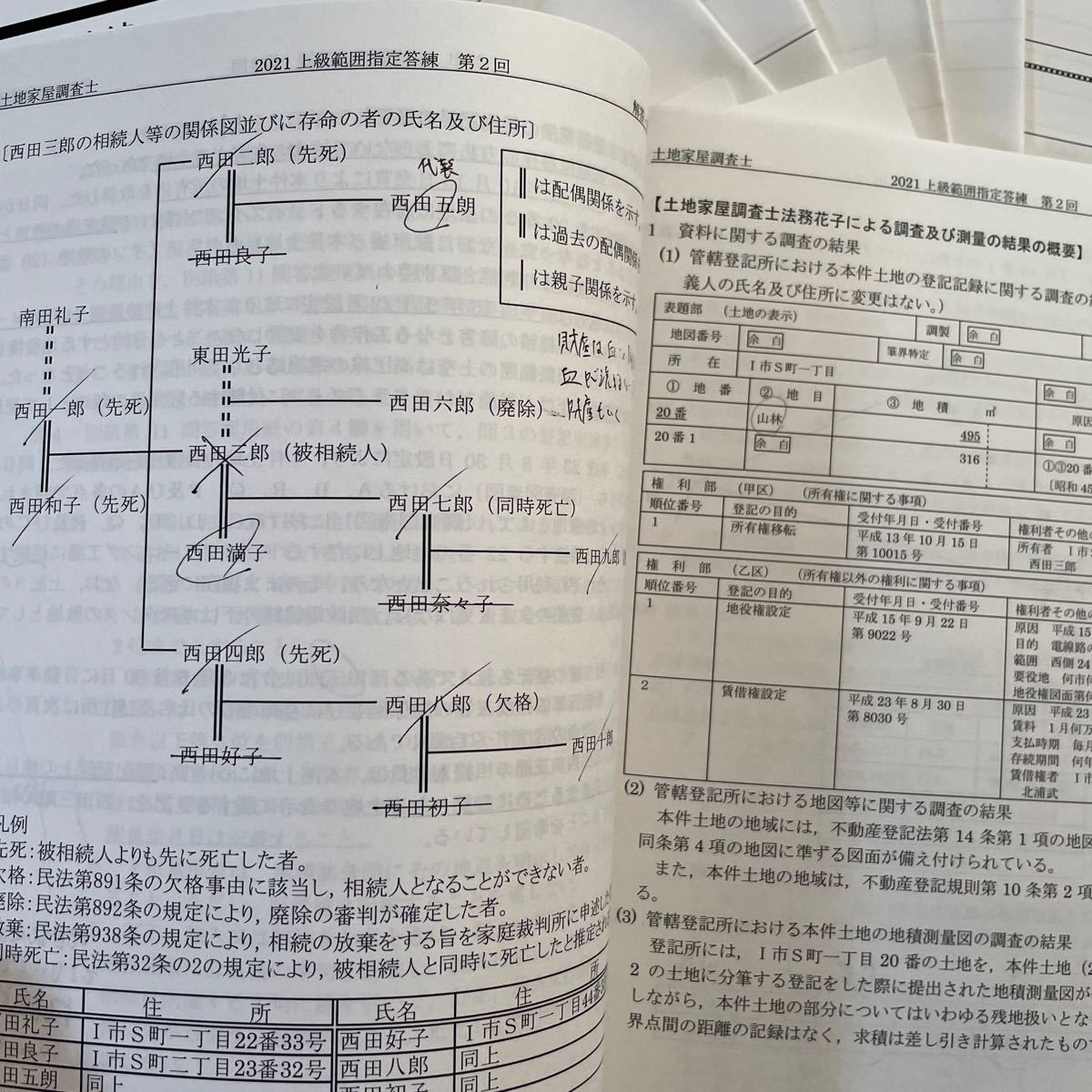 2021 上級範囲指定答練 LEC 土地家屋調査士｜Yahoo!フリマ（旧PayPay